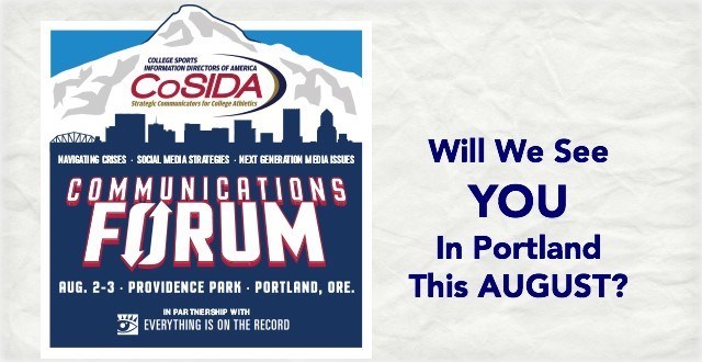 Join Us For CoSIDA's Communications Forum (Portland, Ore.)